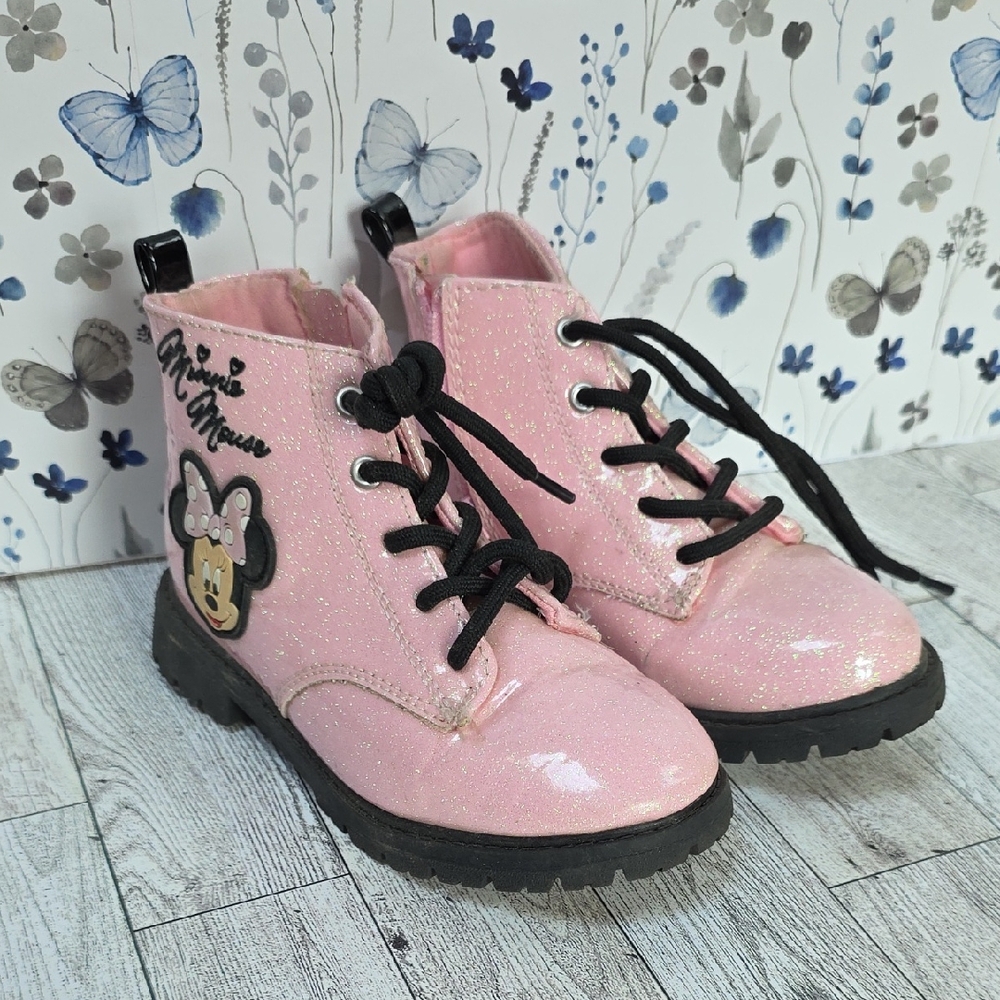 Pink Glitter Kids Boots